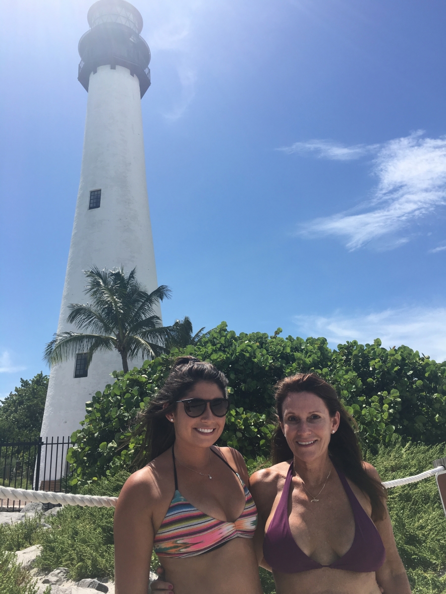 mom and i at light house